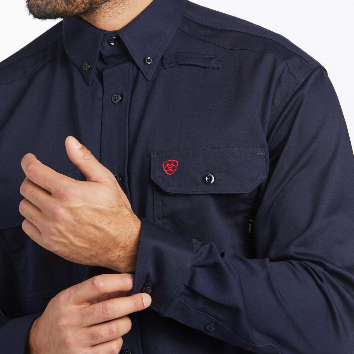 Ariat FR Solid Work Shirt in Navy